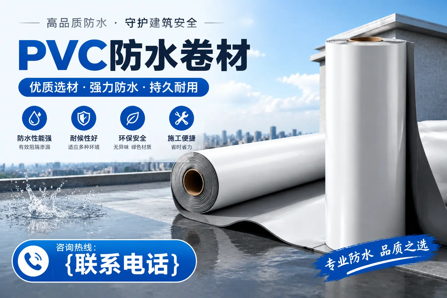 PVC防水卷材的选购技巧与注意事项,助您在雅安找到合适产品